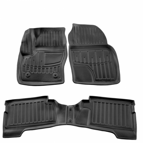 3D gummimatten FORD C-Max hybrid 2010-2019, 4 pc. / schwarz / 5007234 / erhöhte kanten