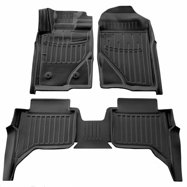 3D gummimatten FORD Ranger P703 seit 2022 5 pc. / schwarz / 5007245 / erhöhte kanten