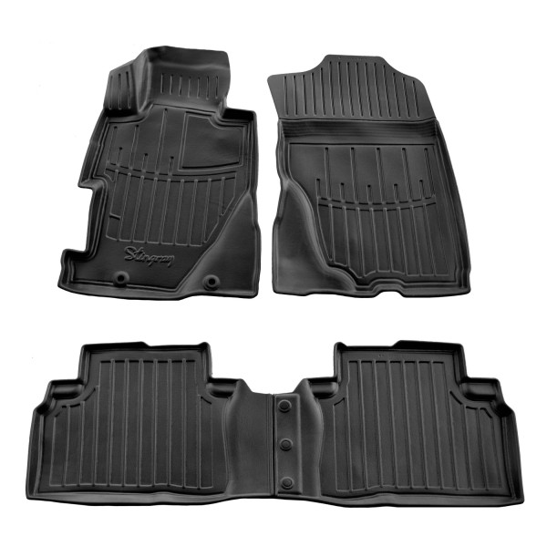 3D gummimatten HONDA Civic 4D (sedan) 2006-2011, 4 pc. / schwarz / 5008134 / erhöhte kanten