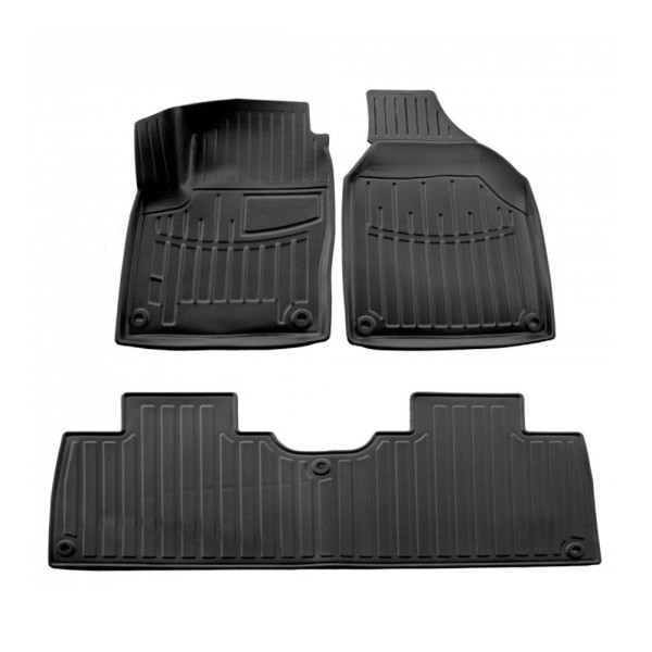 3D gummimatten SEAT Alhambra I 7M 1996-2010, 3 pc. / schwarz / 5024373 / erhöhte kanten