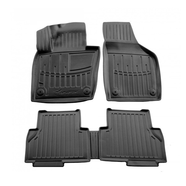 3D gummimatten SEAT Alhambra II 7N 2010-2020, 5 pc. / schwarz / 5024365 / erhöhte kanten