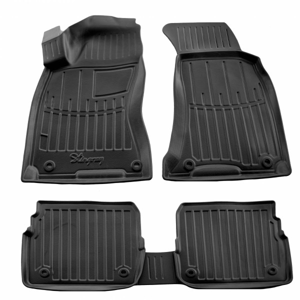 3D gummimatten SKODA Superb I 3U 2001-2008, 5 pc. / schwarz / 5020155 / erhöhte kanten