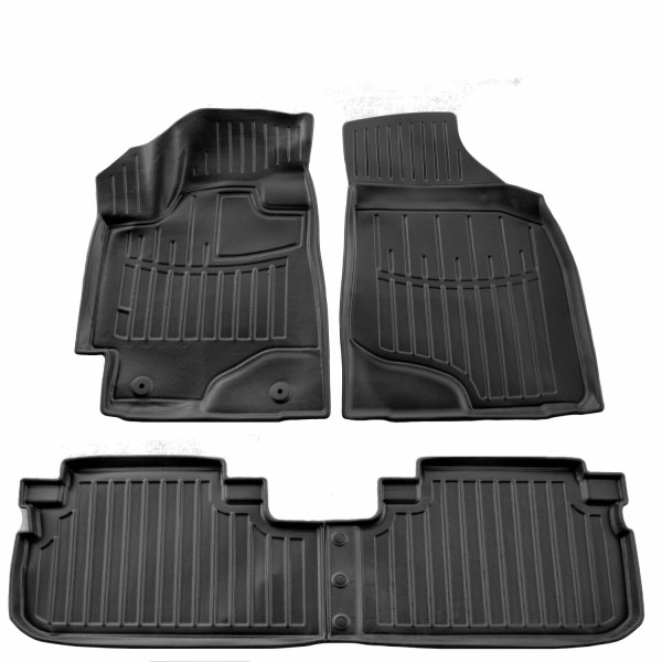 3D gummimatten TOYOTA Highlander XU40 2008-2013, 4 pc. / schwarz / 5022364 / erhöhte kanten