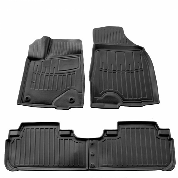 3D gummimatten TOYOTA Highlander XU50 2013-2019, 4 pc. / schwarz / 5022374 / erhöhte kanten