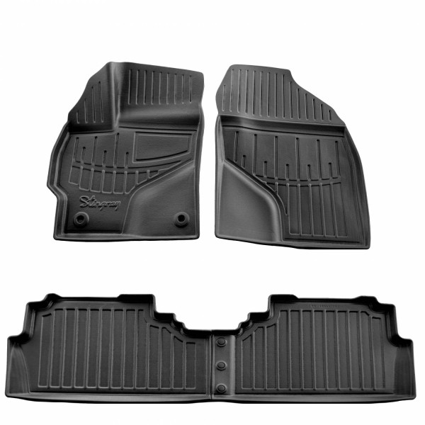 3D gummimatten TOYOTA Prius V (Prius+) 2011-2015, 4 pc. / schwarz / 5022464 / erhöhte kanten