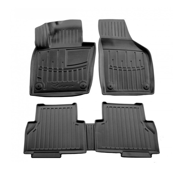 3D gummimatten VOLKSWAGEN Sharan II 2010-2022, 5 pc. / schwarz / 5024365 / erhöhte kanten