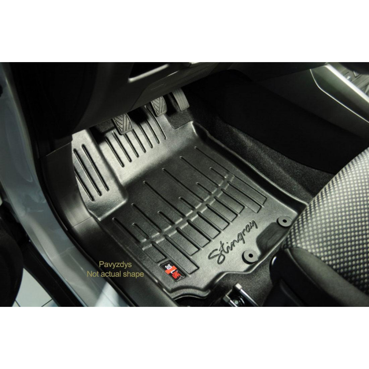 3D gummimatten SEAT Arona seit 2017 5 Stk. / schwarz / 5024135 / erhöhte  kanten