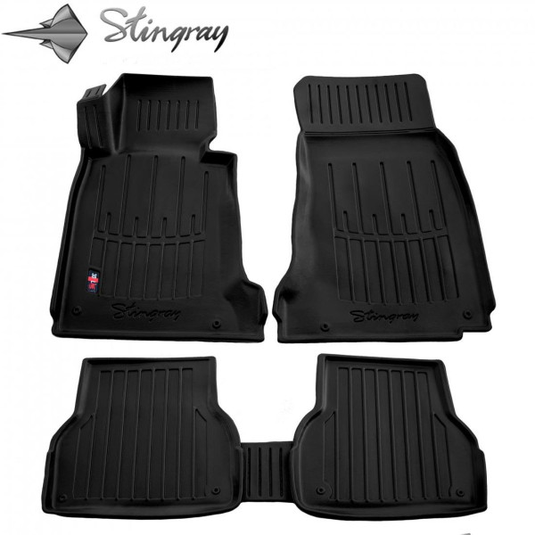 3D gummimatten BMW 5 E39 1995–2003, 5 Stk. / schwarz / 5027015 / erhöhte kanten