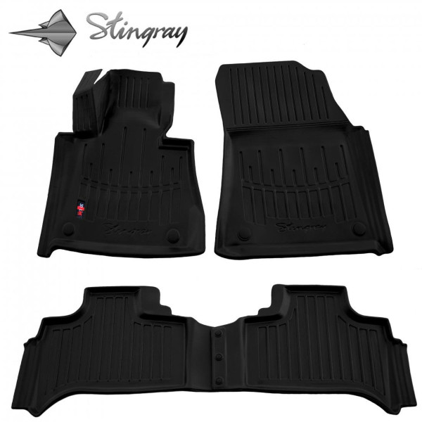 3D gummimatten BMW X5 E53 1999-2006, 4 Stk. / schwarz / 5027024 / erhöhte kanten