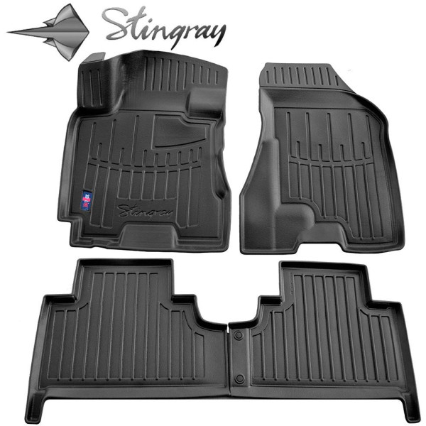 3D gummimatten HYUNDAI Tucson JM 2004-2012, 4 Stk. / schwarz / 5009174 / erhöhte kanten