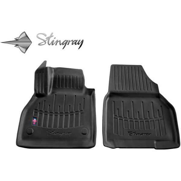 3D gummimatten RENAULT Kangoo II 2008-2020, 2 Stk. / schwarz / 5018112 / erhöhte kanten