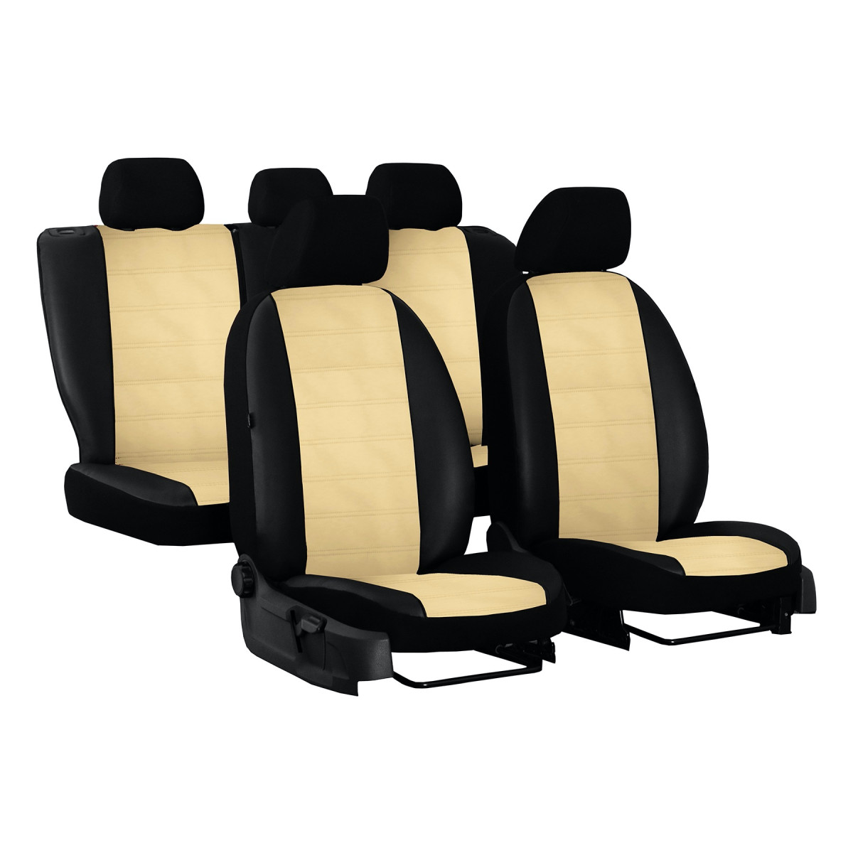 Sitzbezug-Set Front 1 + 2 für Mercedes Vito W447 - 100 % Passform, für 1  Einzelsitz