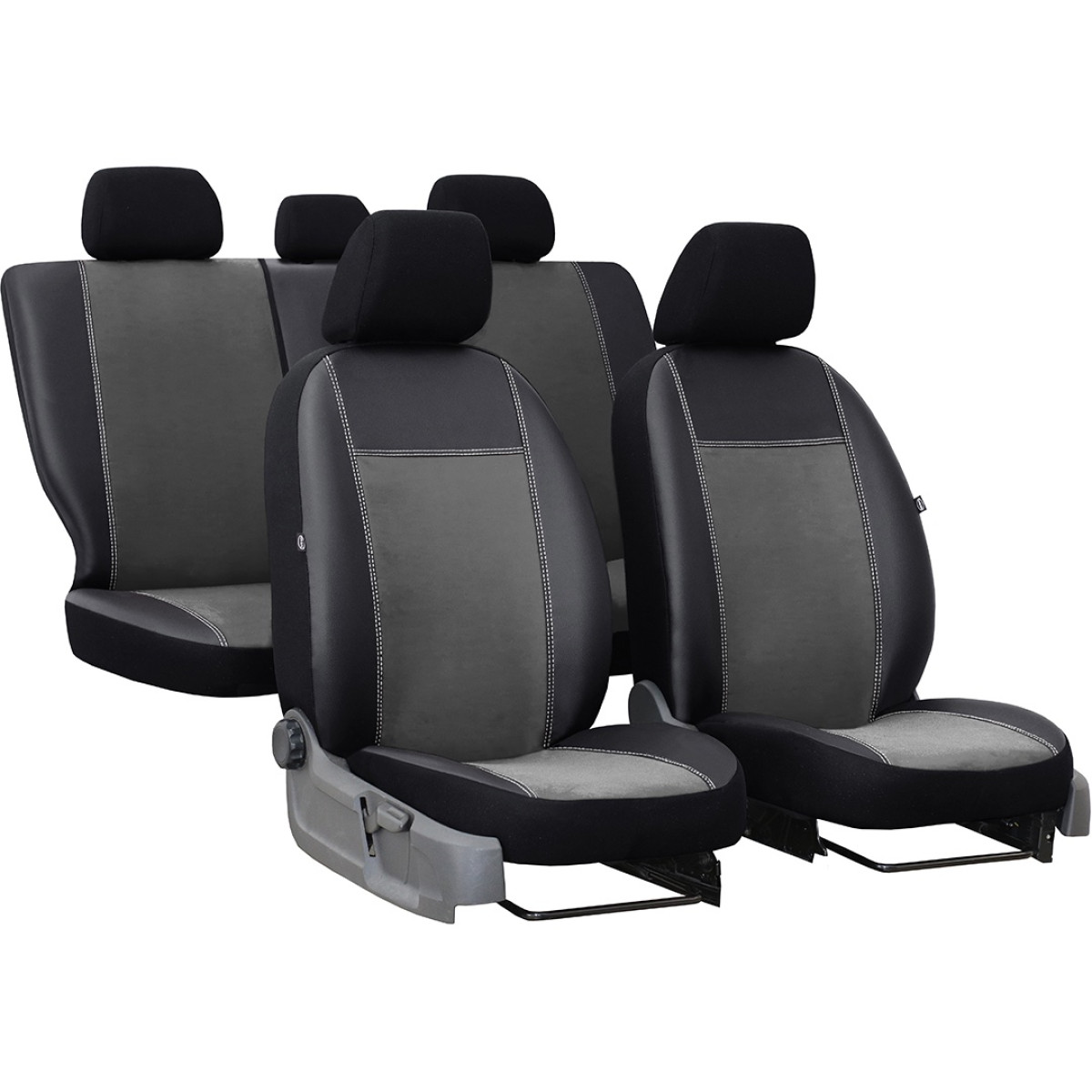 Hochwertige Sitzbezüge für Opel Astra (Schwarz-Grau) - RoyalClass