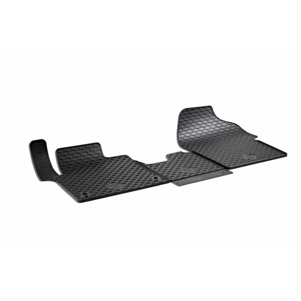 Gummimatten PEUGEOT e-EXPERT / e-TRAVELLER seit 2020 (oval clips) 3 Stk. / 221093 / schwarz