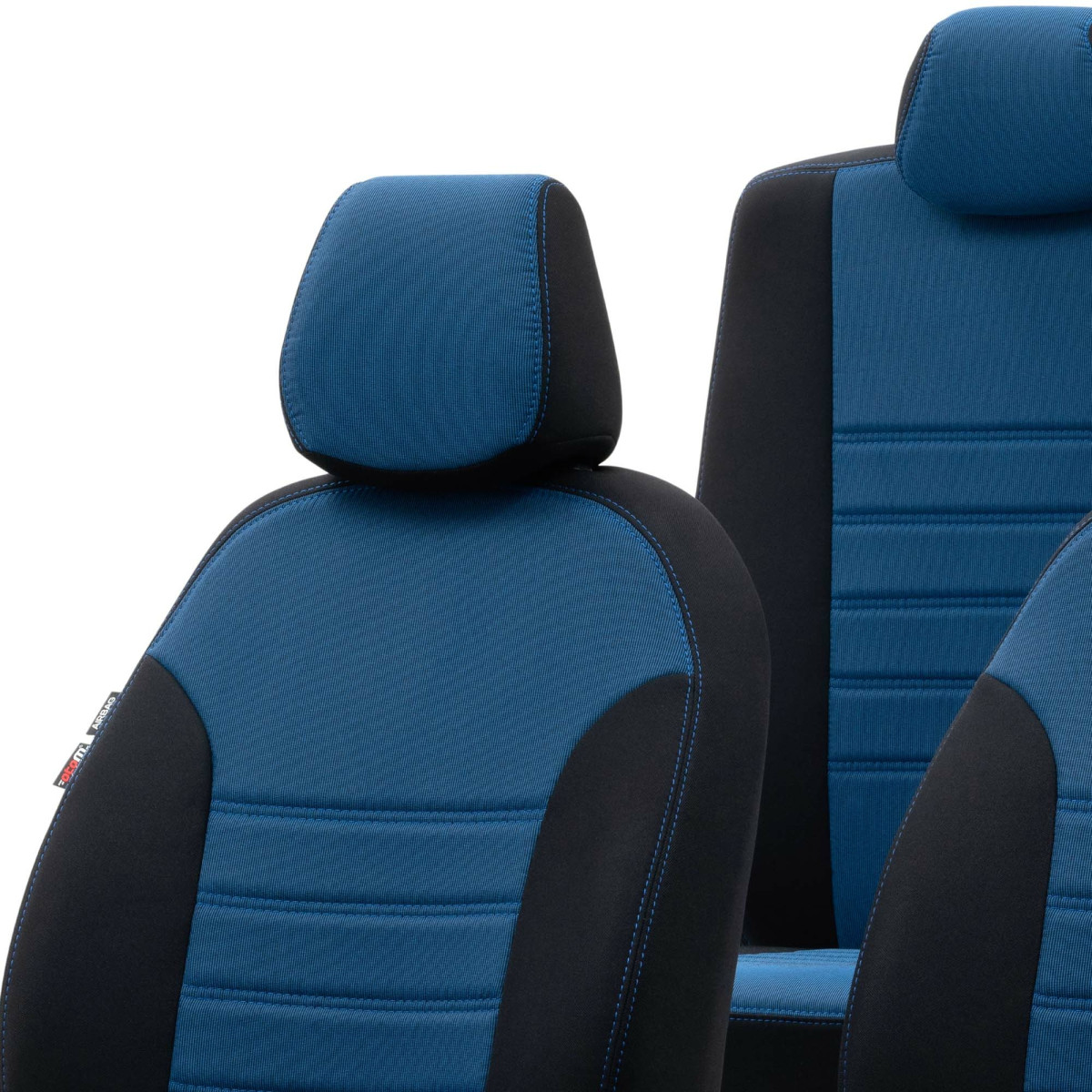 Schonbezüge Sitzbezug Sitzbezüge für Volvo XC60 Schwarz Blau Vorne Sat