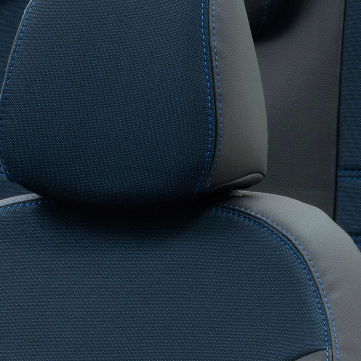 ▷ Sitzbezüge passend für Renault Captur Set SporTTo in Grau/Blau