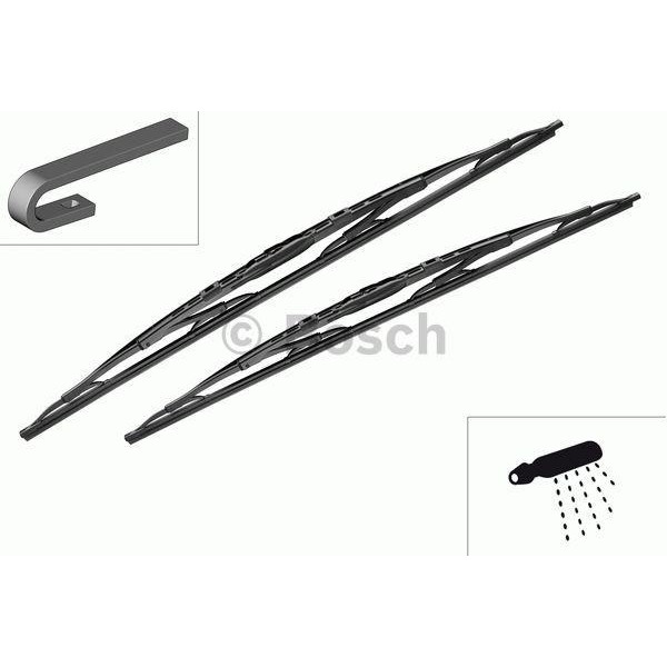 Wischerset Bosch Twin Spoiler 657S, 650/650 mm