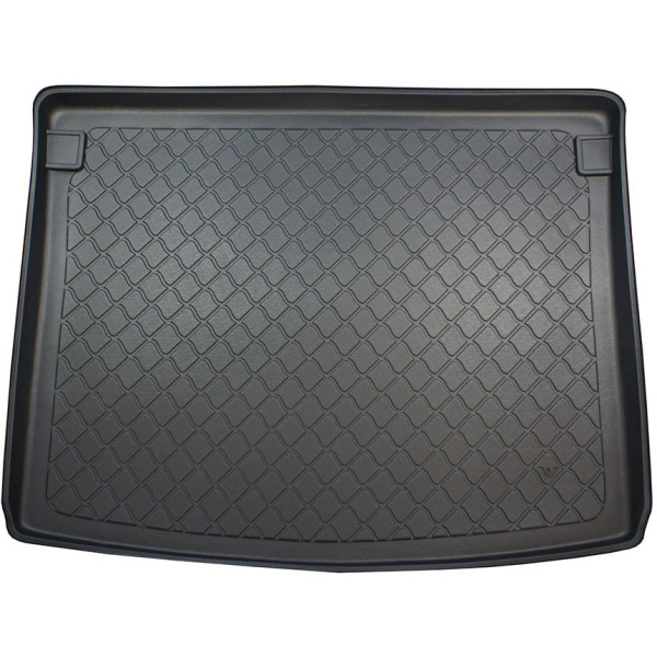 Kofferraummatte aus Gummi Volkswagen Caddy 2003-2020 (5 sitzer / non-plastic-coated trunk walls)