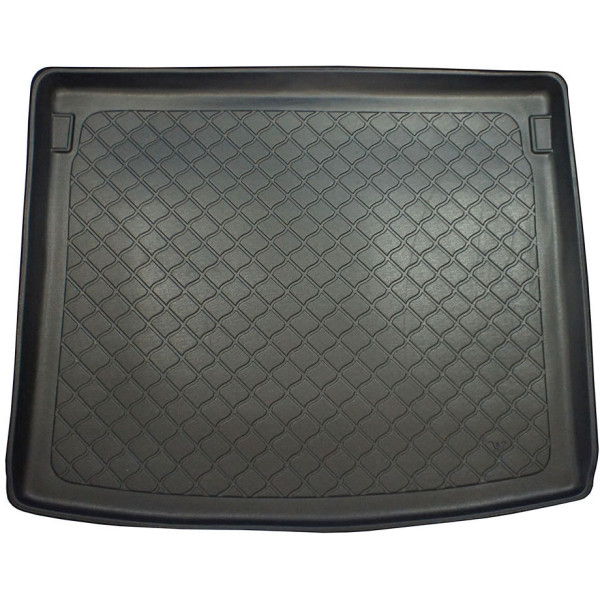 Kofferraummatte aus Gummi Volkswagen Caddy Life (Comfortline, Trendline) 2004-2020 (5 sitzer / plastic-coated trunk walls)