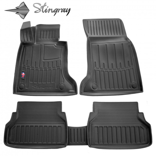 3D gummimatten BMW 5 E61 2004–2010, 5 pc. / schwarz / 5027115 / erhöhte kanten