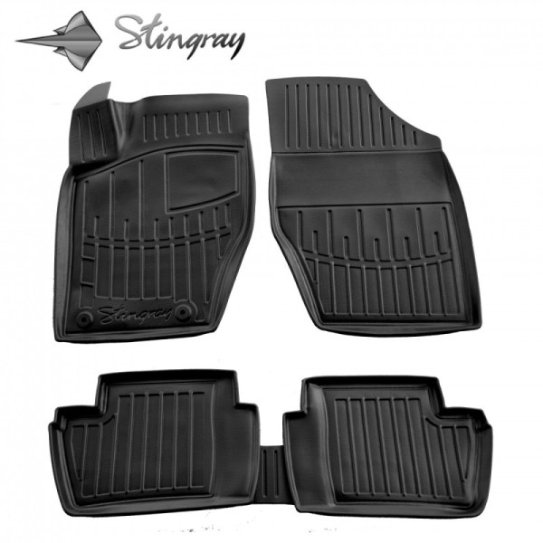 3D gummimatten CITROEN C4 L 2004-2010, 5 pc. / schwarz / 5016155 / erhöhte kanten