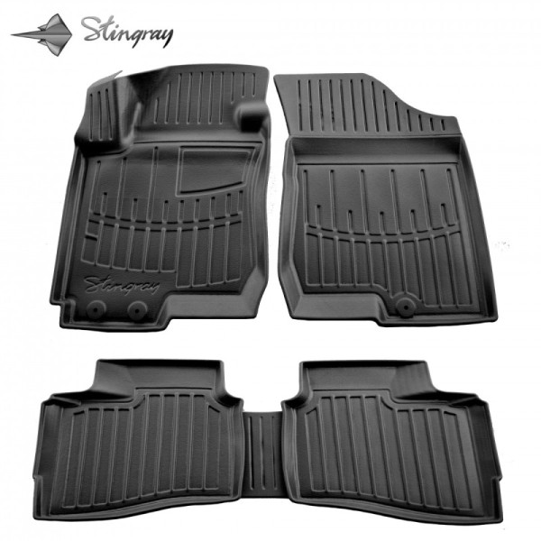 3D gummimatten HYUNDAI i30cw FD 2007-2012, 5 pc. / schwarz / 5009315 / erhöhte kanten