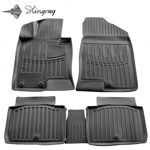 3D gummimatten HYUNDAI Sonata YF 2009-2014, 5 pc. / schwarz / 5009285 / erhöhte kanten