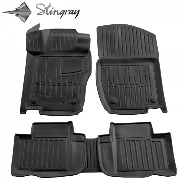 3D gummimatten MERCEDES BENZ W164 ML 2005-2011, 5 pc. / schwarz / 5012115 / erhöhte kanten